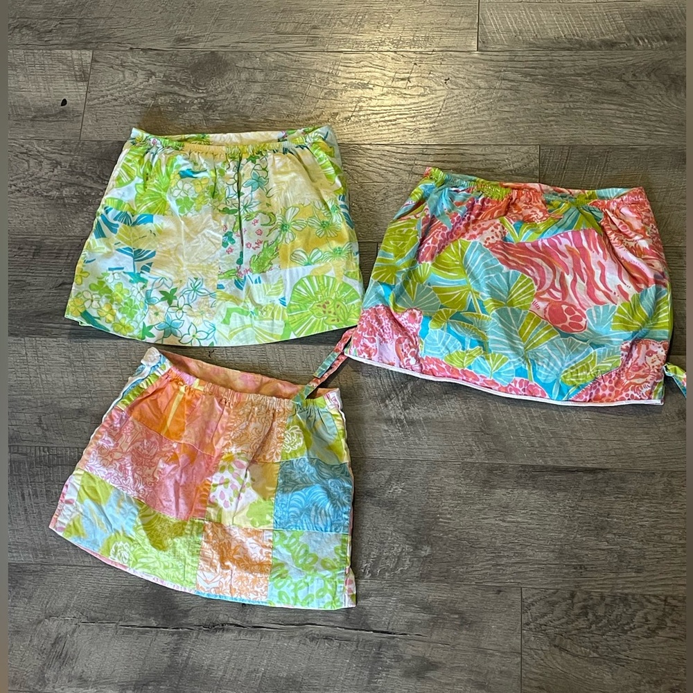 3 Lily Pulitzer skirts skorts bundle for one great price used but good condition